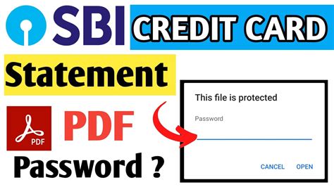 sbi credit card bill password